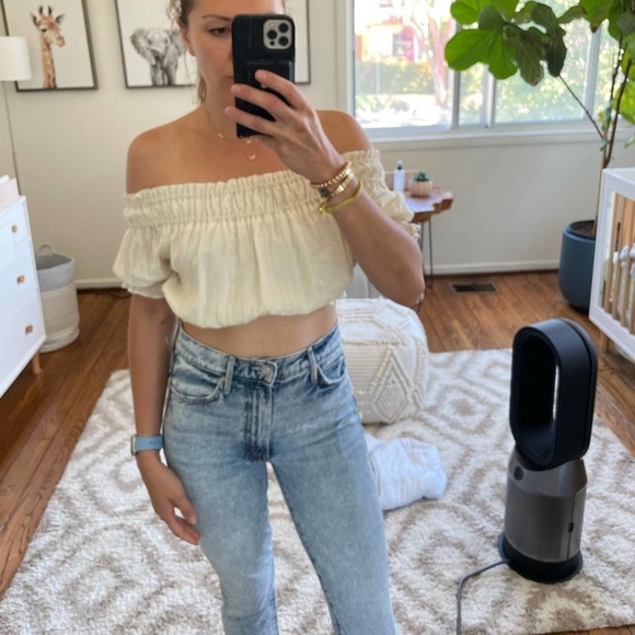 Moon River off shoulder crop top - Picture 2 of 5